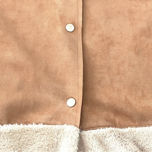 Zara Retro Faux Suede Faux Fur Jacket - Picture 10 of 13